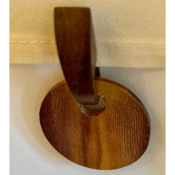 2 Tone 2 Piece Wooden Earrings - Picture 6 of 16